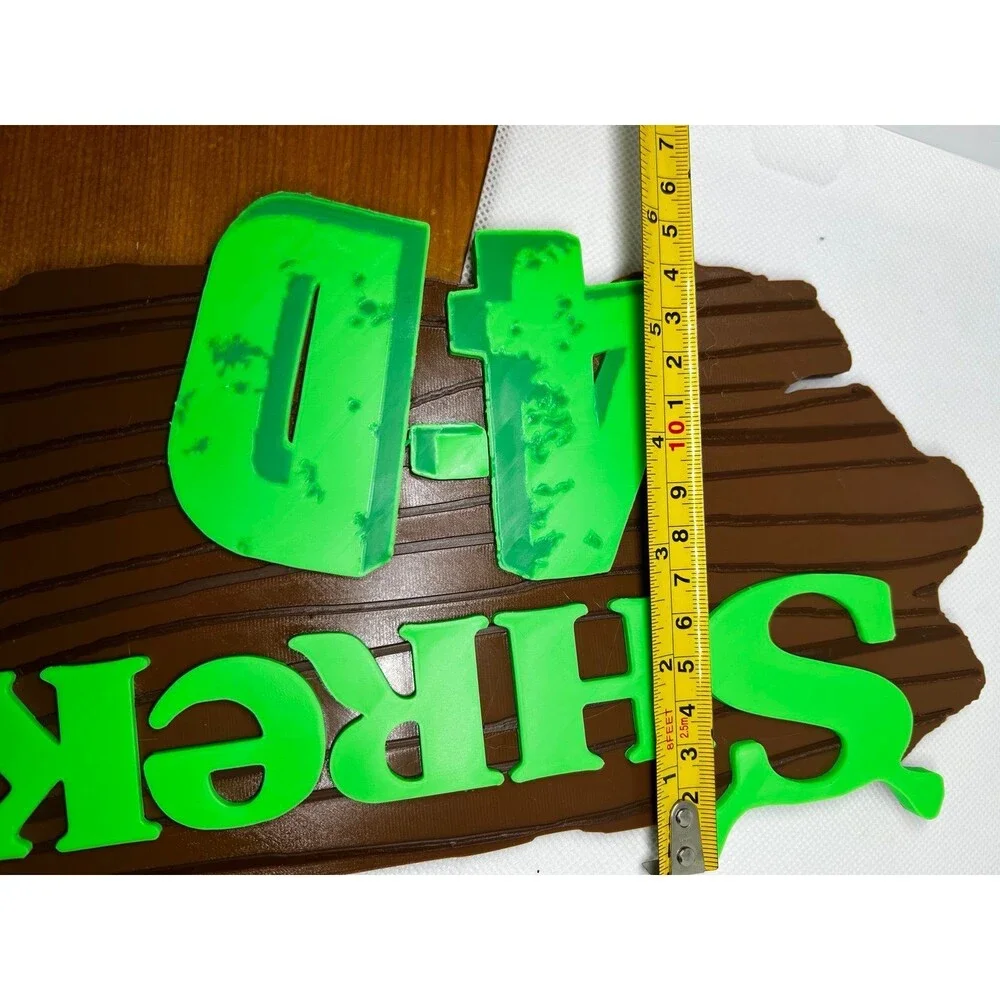 Shrek 4D The Ride Universal Studios Orlando Attraction Sign Display Souvenir